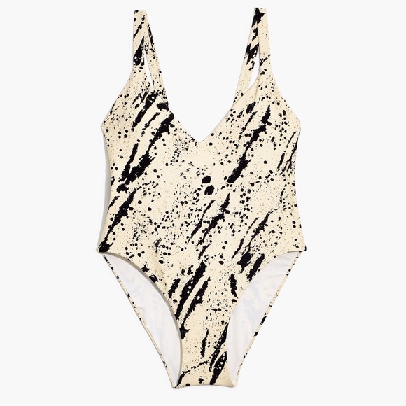 Madewell Other - *NEW* MADEWELL SECOND WAVE MAILLOT SPECKLED TIGER ONE PIECE SWIMSUIT XL
